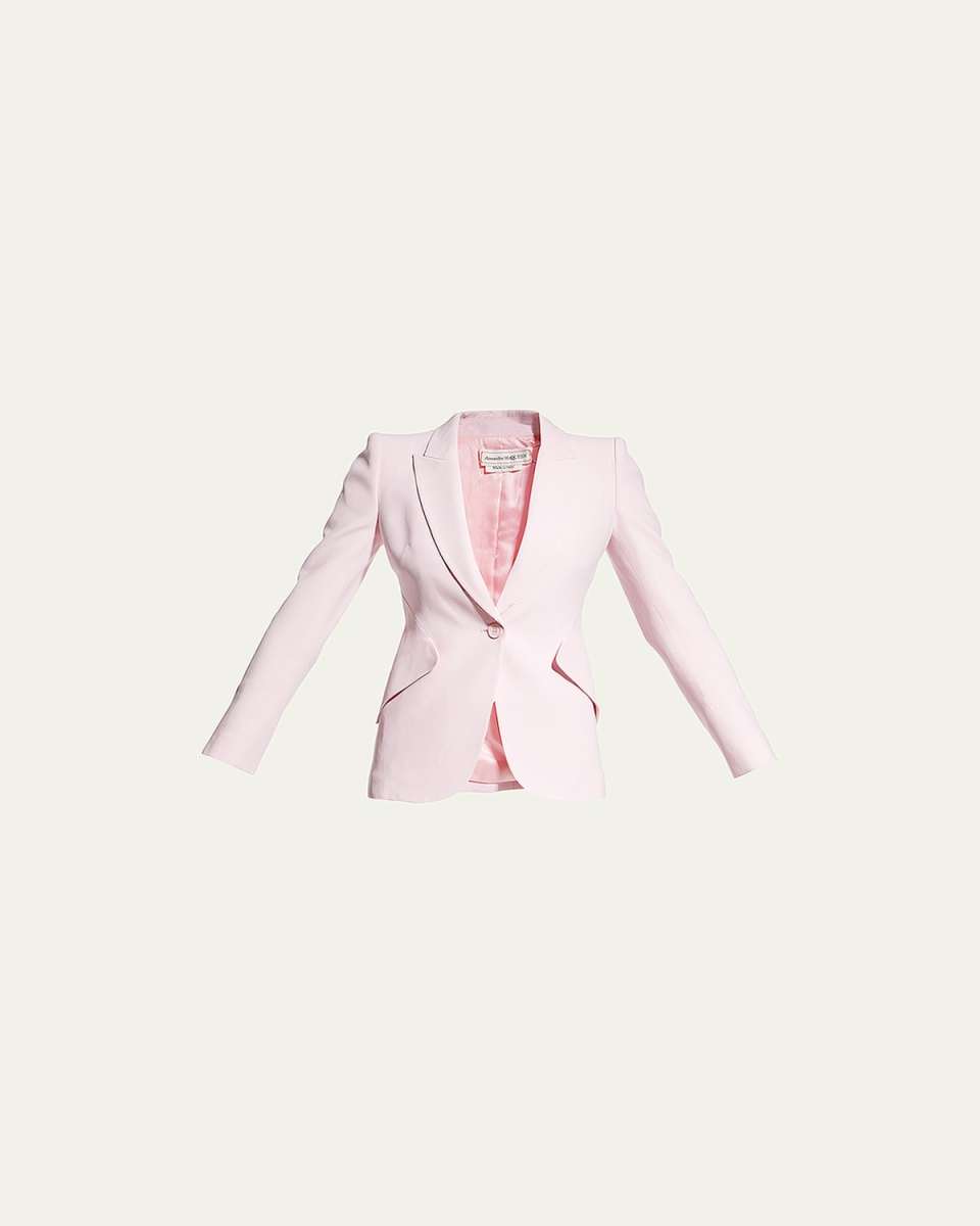 Classic Single-Breasted Suiting Blazer